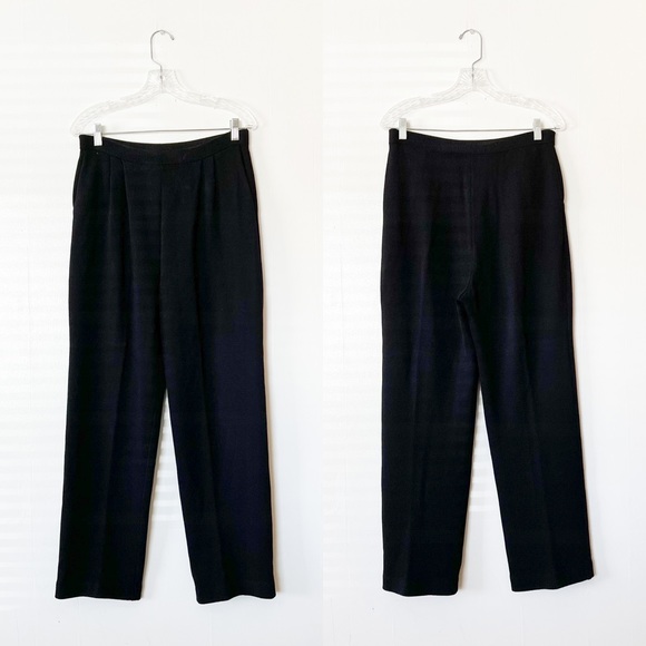 Vintage St. John Basics Black Santana Knit Pants - Picture 2 of 8
